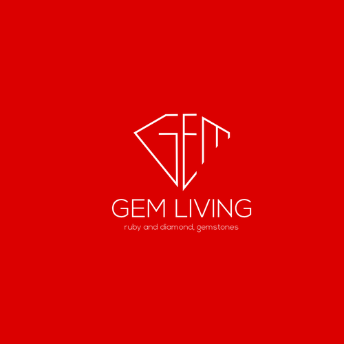 Geometrical, minimalist, modern brand design for Gem Living Design by flatof12