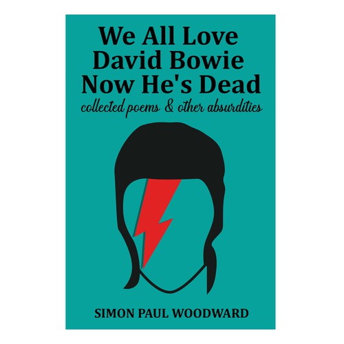 Bowie themed cover for an irreverent poetry collection Design by Cover_Design_Expert