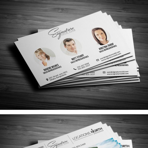 Business Cards for Top Real Estate Team Diseño de Impress.