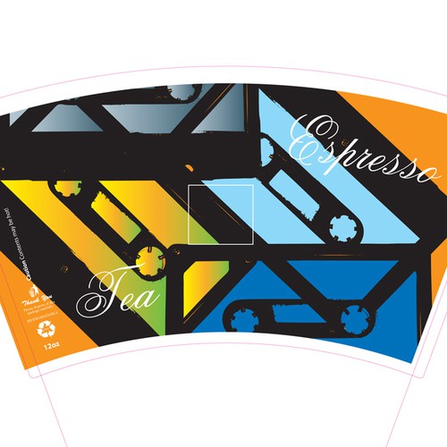 Design di Looking for COOL paper cup design - Simple and creative 1st place $100      2nd place $50       3rd place $25 di Kins
