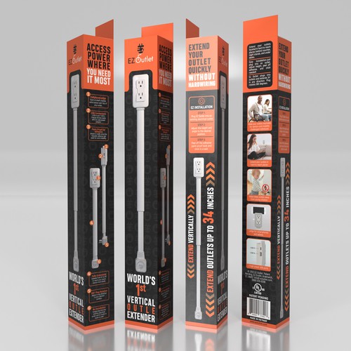 Packaging Design for Electrical Product- additional work for winning designer too Design by Designbaharbd