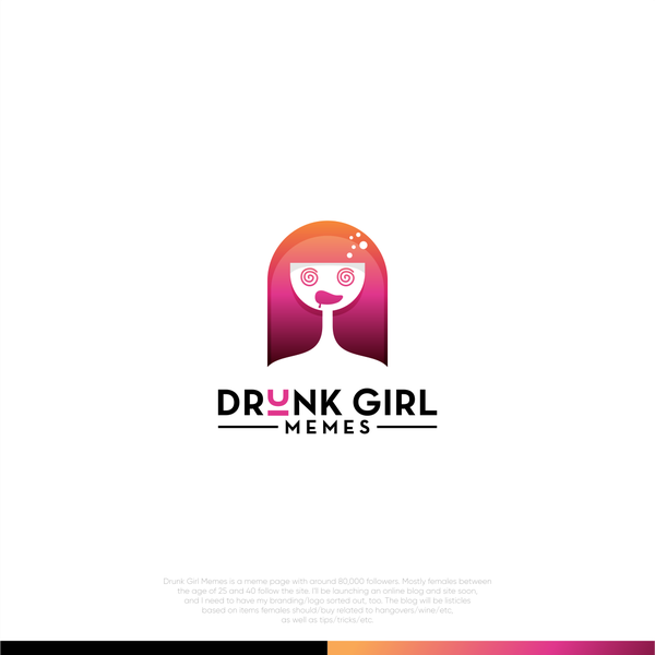 Design realizzato da PHILSTUD intitolato "Drunk Girl Memes"