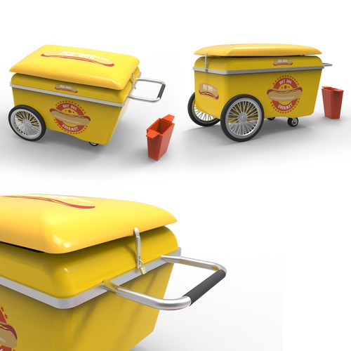 Food Cart To Sell Gourmet Hot Dog Design by cs.marton