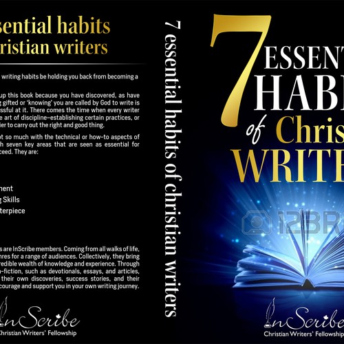 Create a captivating book cover for anthology, 7 Essential Habits of Christian Writers Design by Ramarao V Katteboina