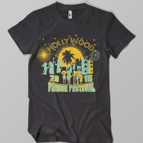 The 2016 Hollywood Fringe Festival T-Shirt Diseño de Vrabac