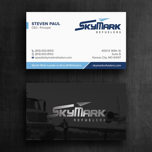 Need business card redesign for Aircraft Truck Fueling company Design by Felix SH
