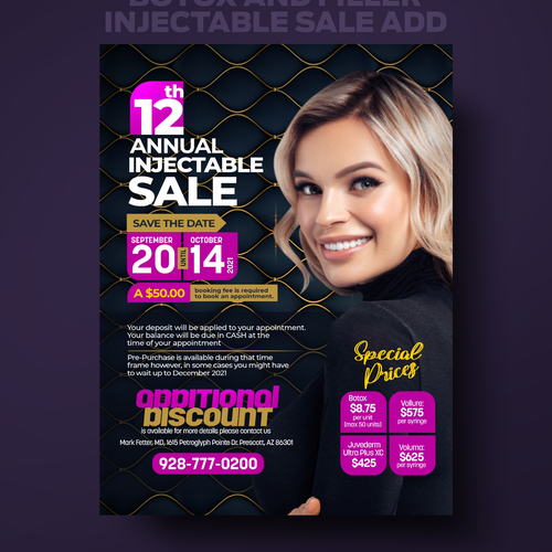 Botox and Filler Injectable Sale Add Design by WebBro