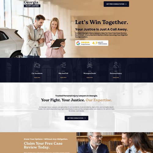 Landing page design contest entry by Vectogravic