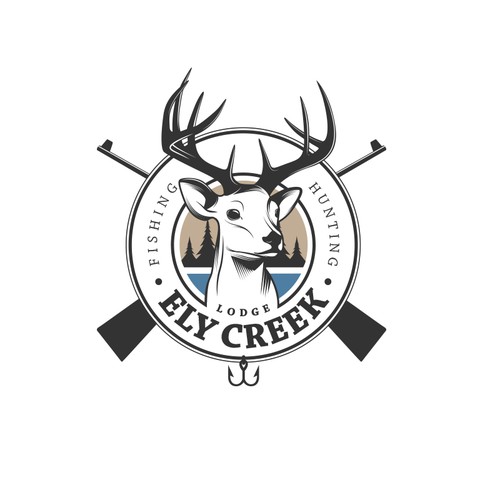 Hunting lodge Logo Design por SLDZINE