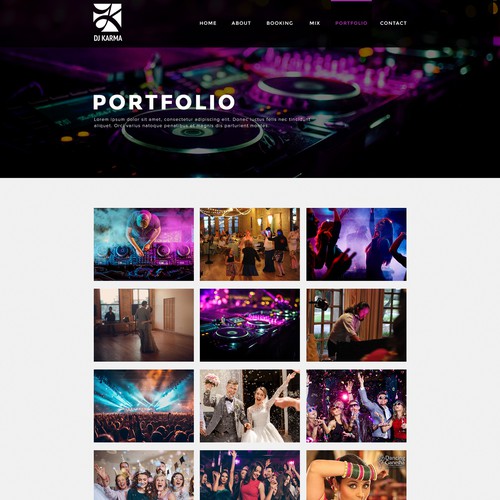 dj karma - playing good music since 2007 Design by JTrends∞17Media