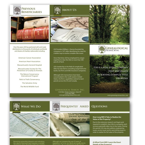 Professional & Sophisticated Brochure for Real Estate Development Firm! Design by AndrewDigger