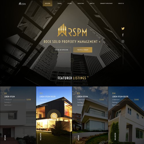 Design a Lux Property Management Website that WOWs Investors! Design by vyncadq