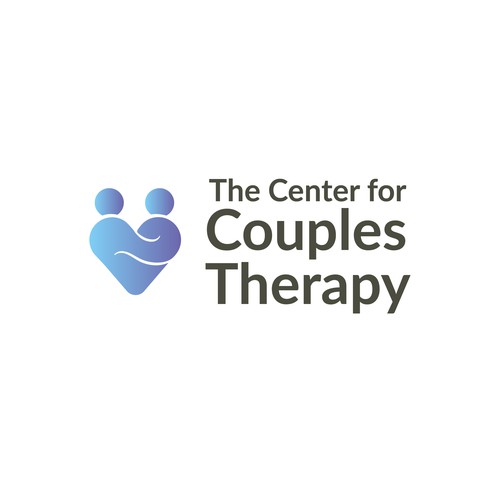 Simple, elegant logo to attract discerning couples therapy clients Design by Carmen Maldonado