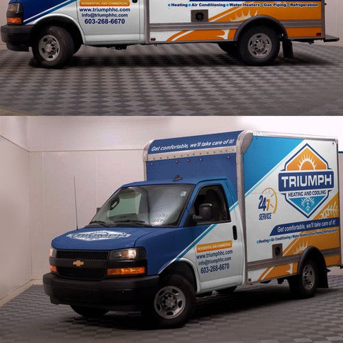 HVAC Van Wrap Design by victims