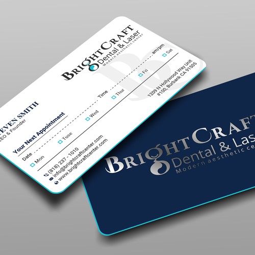 Modern Dental and Medical SPA business card Design réalisé par prosenjit_P