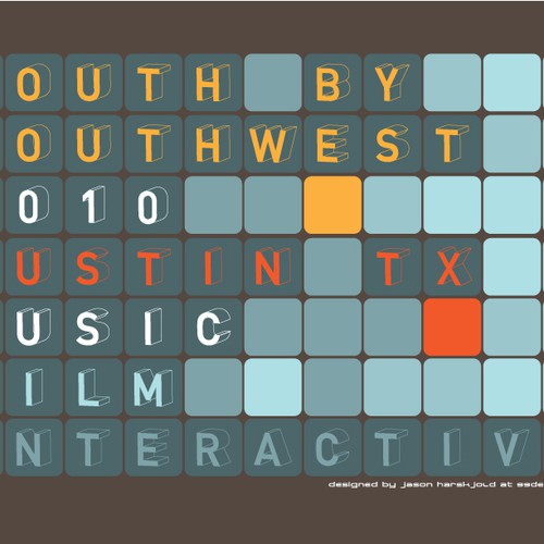 Design Official T-shirt for SXSW 2010  Design by jasonh285