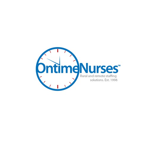 logo and business card for Ontime Nurses Diseño de KamNy