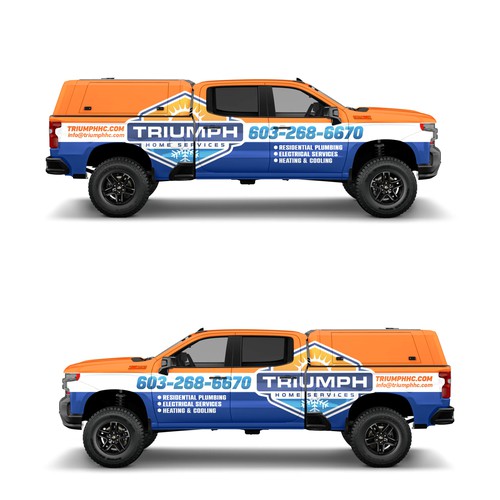 Hvac truck wrap-ontwerp door ATJEH™