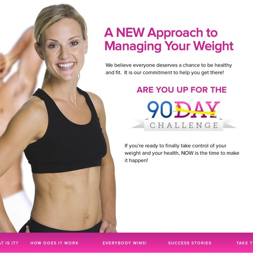 Create the next website design for Skinny Fiber New Year's Challenge Diseño de Webnomica