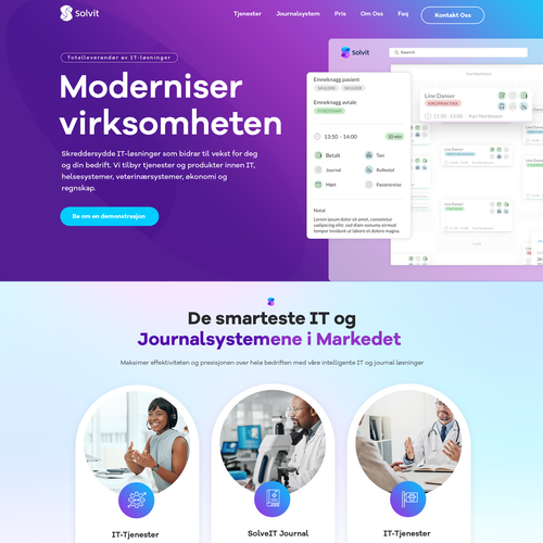 Design a new wordpress theme for an IT company in Norway Design by Pinku