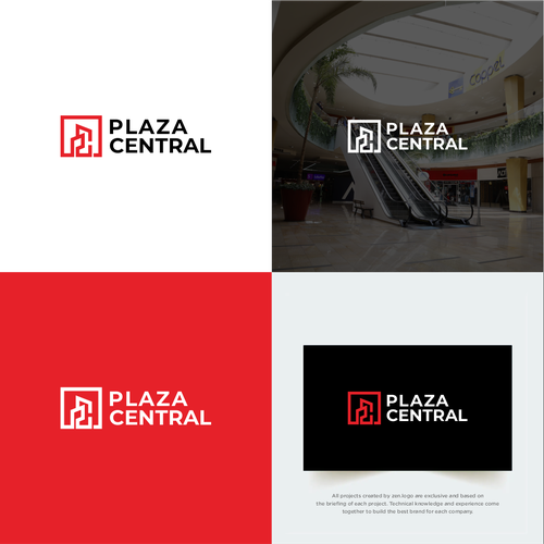 Logotipo Plaza Central Design by zen.logo