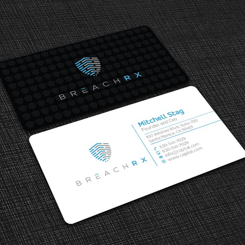 Professional B2B Card for Cyber Security Software Company Diseño de Design sp