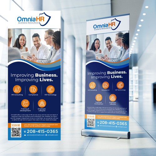 HR Consulting Company Tradeshow Banner Design by Sketch Media™