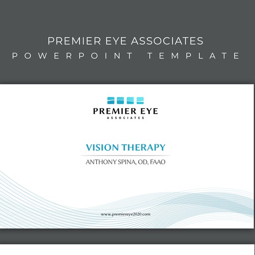 Powerpoint Template for Premier Eye Associates Design by Design Core ♥