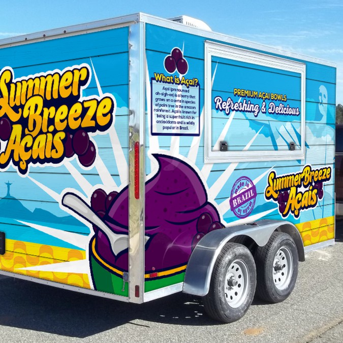 Design A Vinyl Wrap For An Açaí Food Trailer Car Truck Or