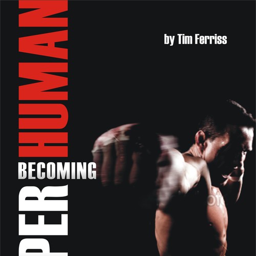 "Becoming Superhuman" Book Cover Design by dazecreative