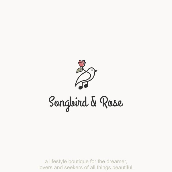 Modern & Sophisticated logo for Songbird & Rose