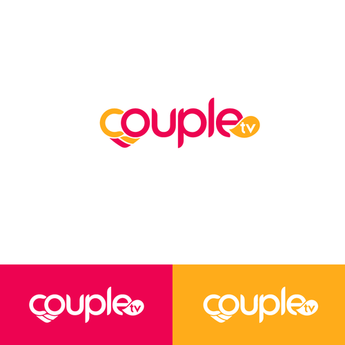 Couple.tv - Dating game show logo. Fun and entertaining. Design von Sufiyanbeyg™