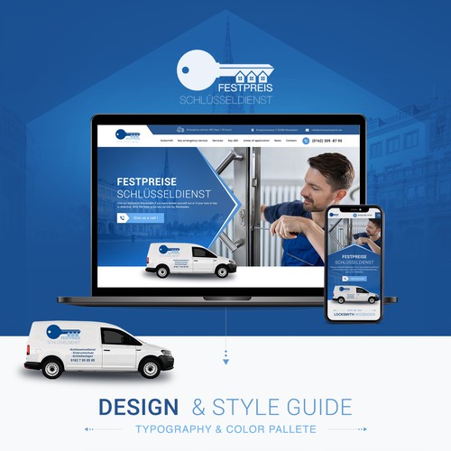 New trusting,  serious and brave design for local locksmith in Germany Design by VirtuaLPainter