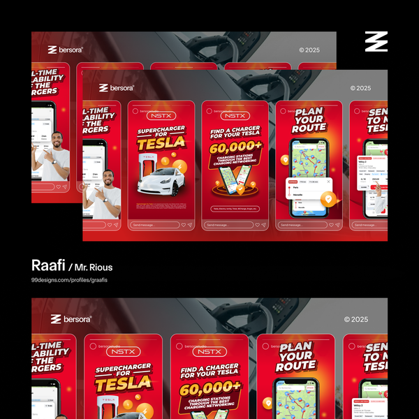 NSTX Tesla Play Store and App Store Design