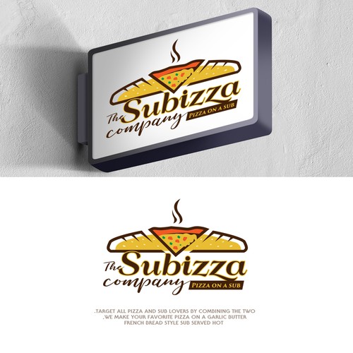 Calling all pizza and sub lovers! Design by Maher Sh