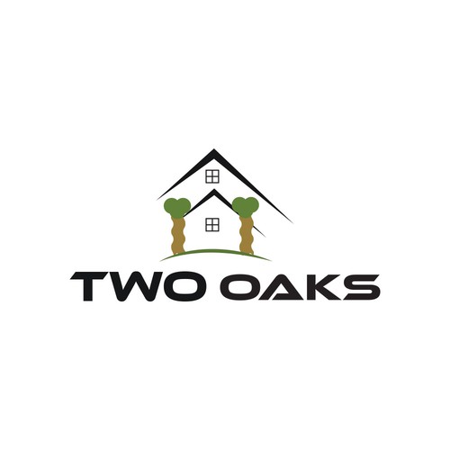 Construction, 3 business owners, use the work TWO oaks in our logo , very bold and intense  graphic Design by Quaaf