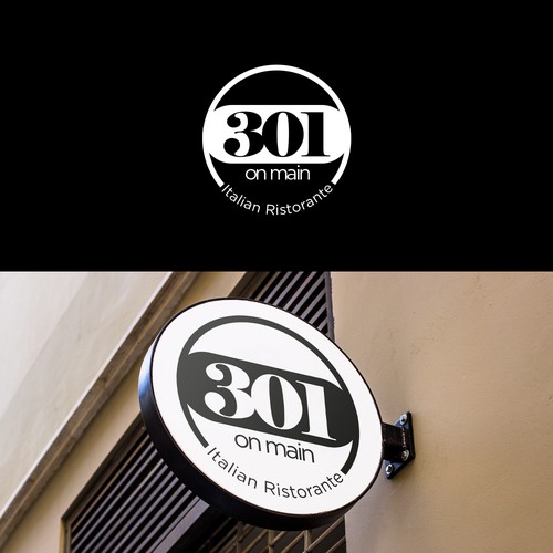 RESTAURANT 301 ADD ITALIAN RISTORANTE under logo Design by Donalmario1