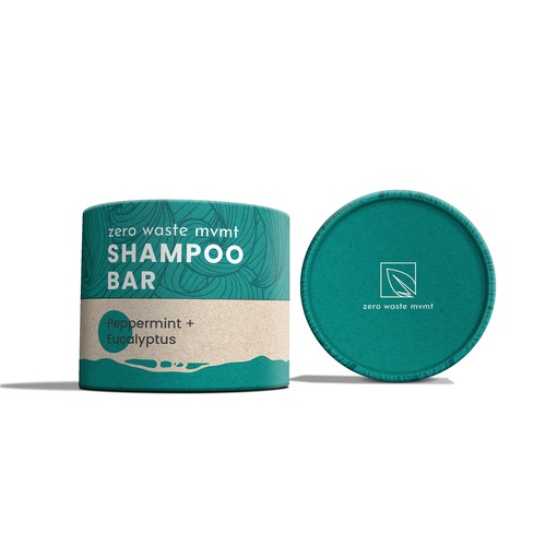 Packaging design for a zero waste shampoo bar! Design by Shisiouk