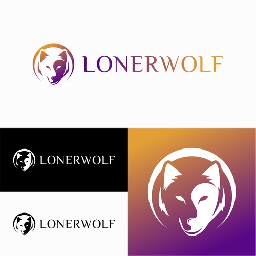 Wolf Sun/Moon Logo For Spiritual Website Design by ZHF