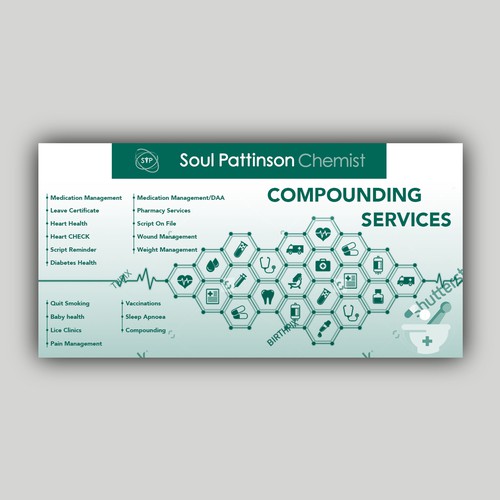 Compounding Pharmacy Signage Design von allMarv