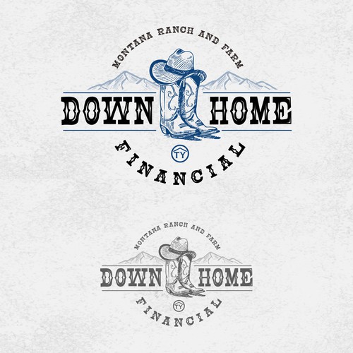 Country & Western logo appealing to rural Montana ranch and farm Design by Vic People Studio