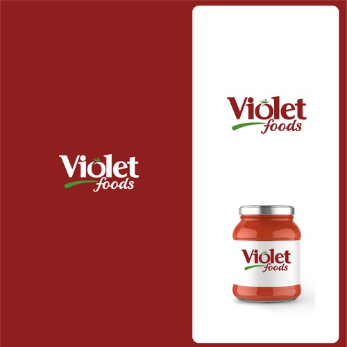 Violet Foods Logo Design by Splashthemes