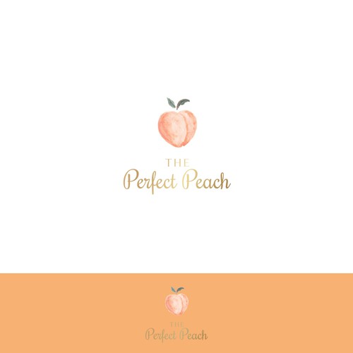 The Perfect Peach! Peach Bleach Logo Design by Q.logo