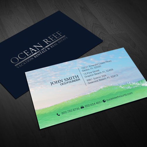 Design a fun, beach-inspired Business Card Design by chandrayaan.creative