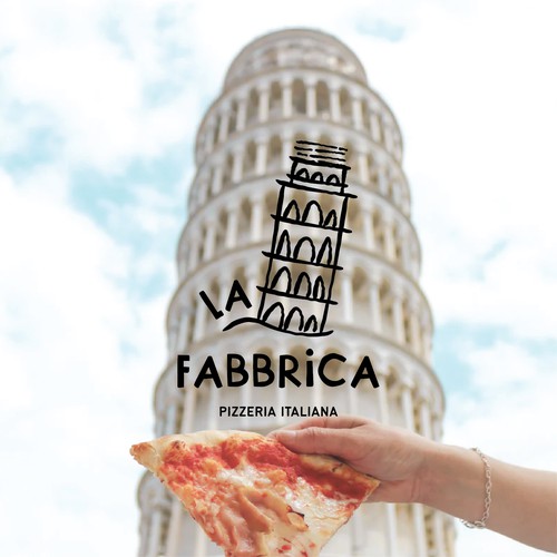 We need a powerful logo for our pizza production - La Fabbrica Diseño de bymcc