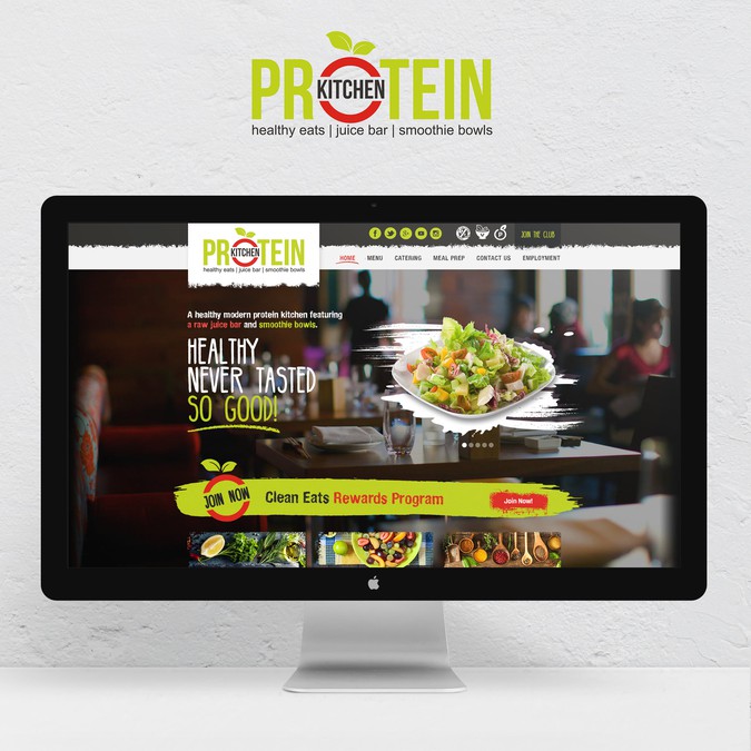 Healthy Modern Protein Restaurant Website Design Needed