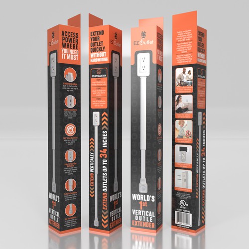 Packaging Design for Electrical Product- additional work for winning designer too Design by Designbaharbd