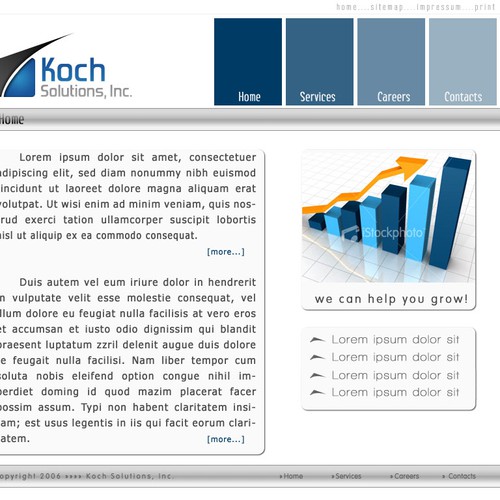 $500.00 Website template (Design only) Design by ionut_brasov