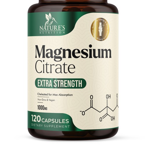 Premium Magnesium Citrate Design needed for Nature's Nutrition Design by UnderTheSea™