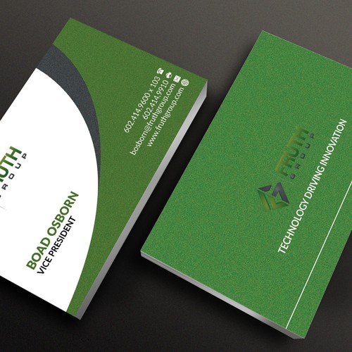New High Tech Business Cards for High Tech Company Design by Nuhan Enterprise IT